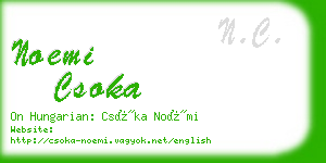 noemi csoka business card
